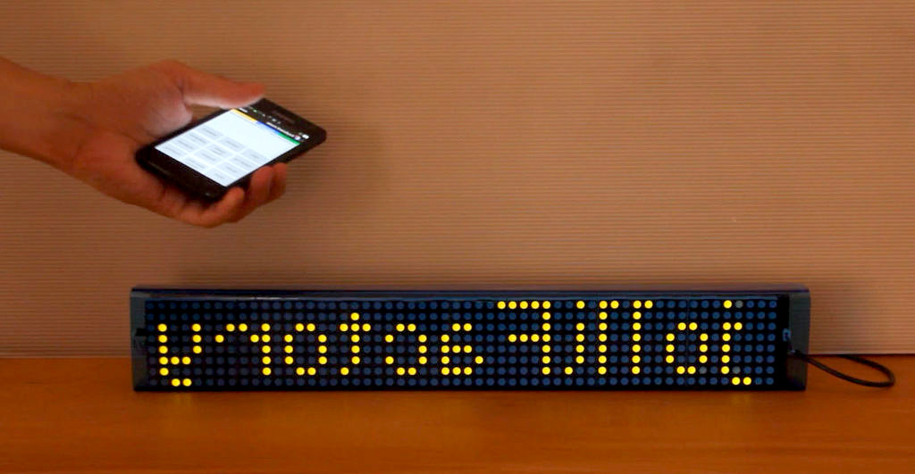 Android İke Dot Matrix'e Mesaj Gönderme